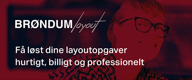 visitkort for Brøndum Layout